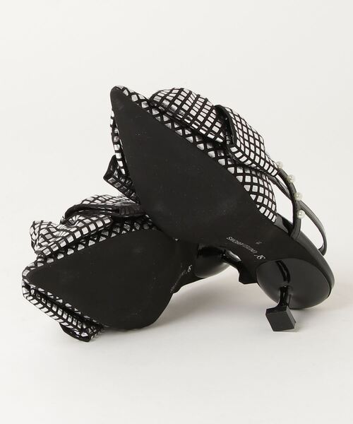 「SY UNITED ARROWS」 ヒールサンダル 23.5cm ブラック レディース_画像3
