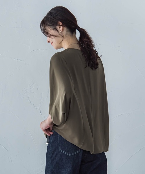 「LAUTREAMONT」 7分袖ブラウス 9号 ピンク レディース_画像4