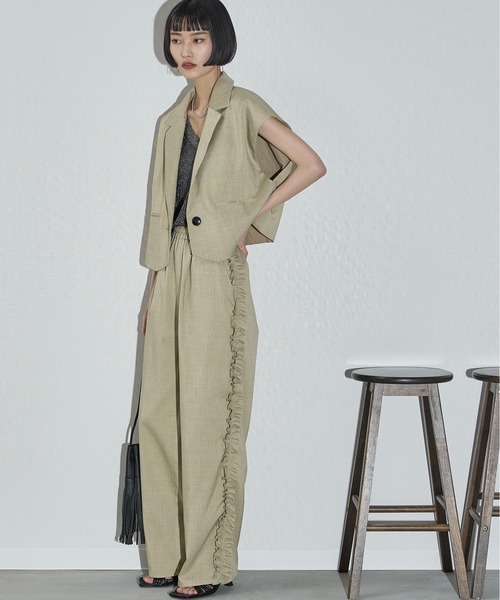 THE Yon イージーパンツ FREE サンドベージュ レディース : ZOZOTOWN