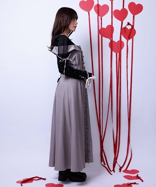 axes femme（アクシーズ ファム） ワンピース チュールリボン付