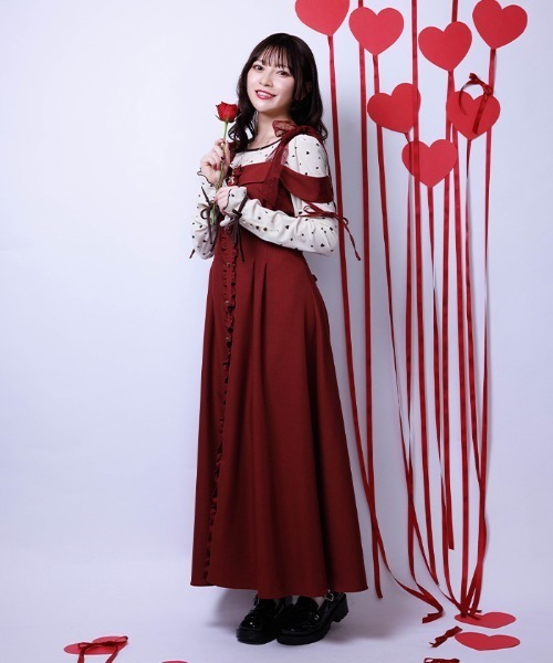 axes femme（アクシーズ ファム） ワンピース チュールリボン付