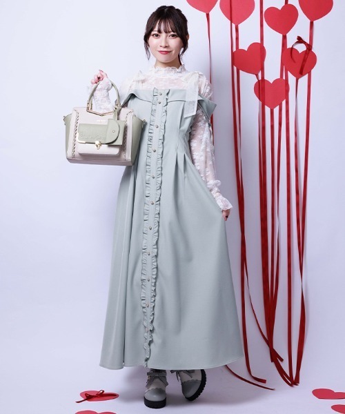 axes femme（アクシーズ ファム） ワンピース チュールリボン付