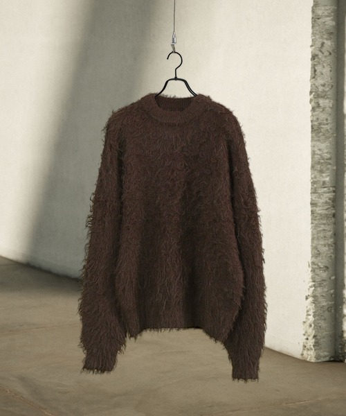 「EMMA CLOTHES」 長袖ニット L チャコール メンズ_画像4