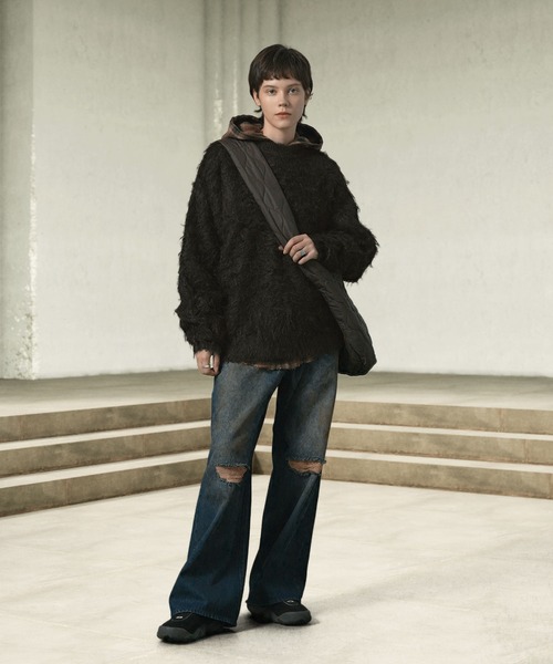 「EMMA CLOTHES」 長袖ニット L チャコール メンズ_画像7