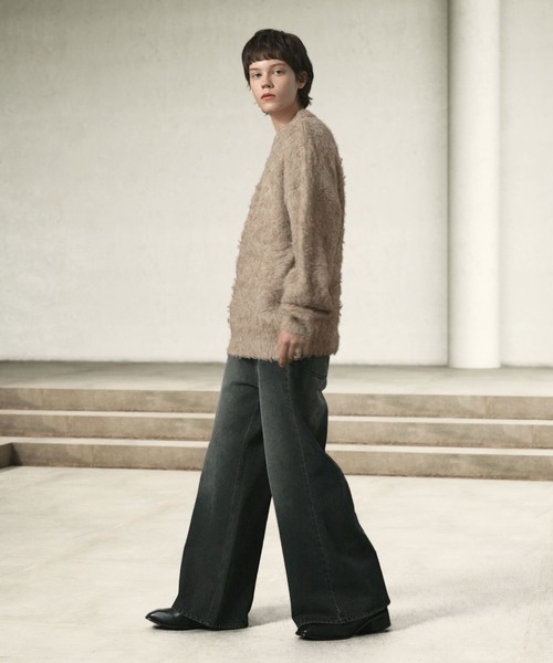 「EMMA CLOTHES」 長袖ニット L チャコール メンズ_画像8