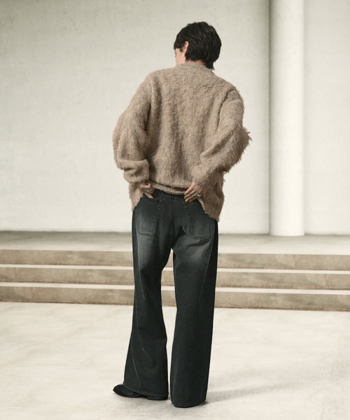 「EMMA CLOTHES」 長袖ニット L チャコール メンズ_画像9