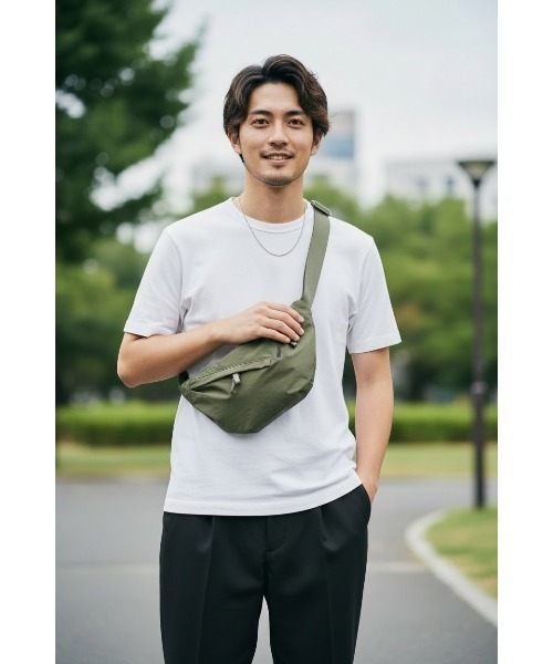 Sakka ウエストポーチ ウエストバッグ ダブルZIP ボディバッグ
