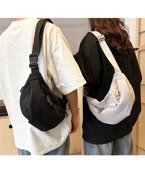 Sakka ウエストポーチ ウエストバッグ ダブルZIP ボディバッグ