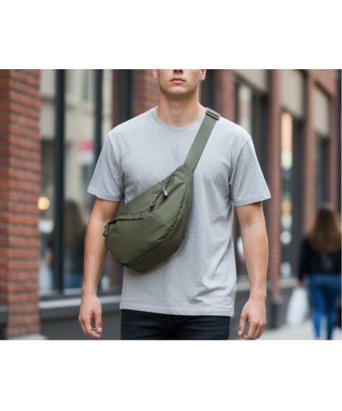 Sakka ウエストポーチ ウエストバッグ ダブルZIP ボディバッグ