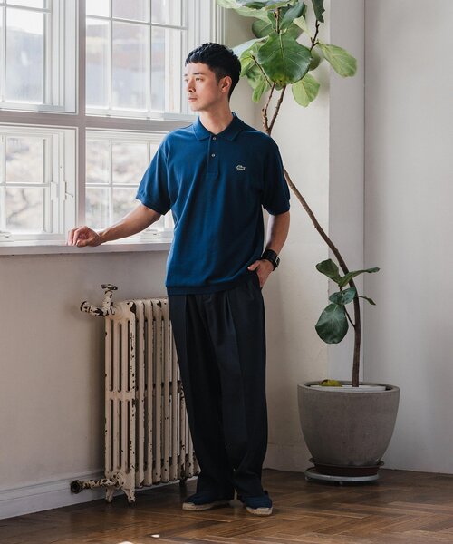 フレラコ　未使用Lacoste ネイビー ポロシャツ サイズ3 LACOSTE（ラコステ） 半袖ポロシャツ 3 ネイビー メンズ : ZOZOTOWN