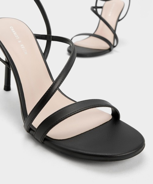 「CHARLES & KEITH」 ヒールサンダル 25.5cm オフホワイト レディース_画像4