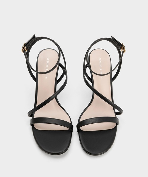 「CHARLES & KEITH」 ヒールサンダル 25.5cm オフホワイト レディース_画像5