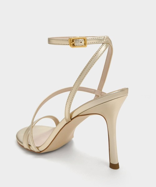 「CHARLES & KEITH」 ヒールサンダル 25.5cm オフホワイト レディース_画像8