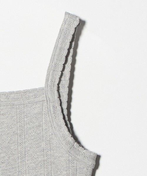 BEAUTY＆YOUTH UNITED ARROWS キャミソール コットン パターンメッシュ
