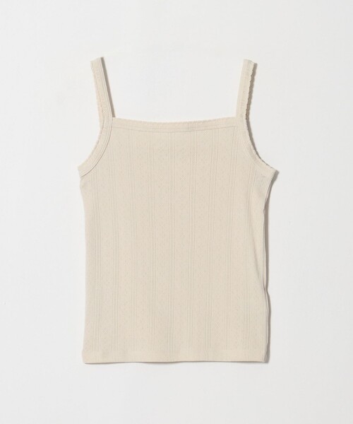 BEAUTY＆YOUTH UNITED ARROWS キャミソール コットン パターンメッシュ
