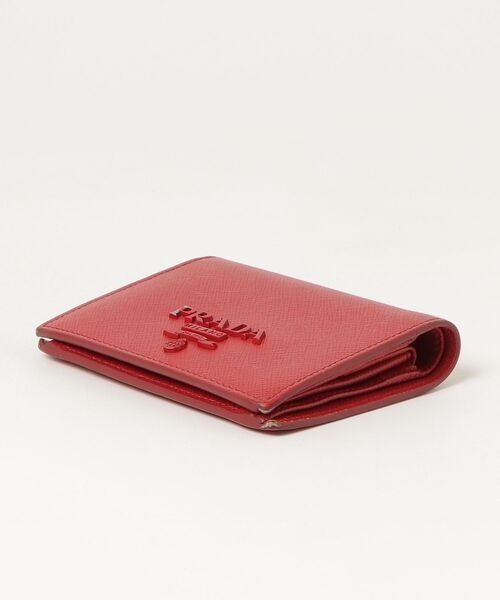 PRADA　プラダ　サフィアーノレザー　二つ折り財布　レッド PRADA（プラダ） サフィアーノ 二つ折り 財布 - レッド レディース