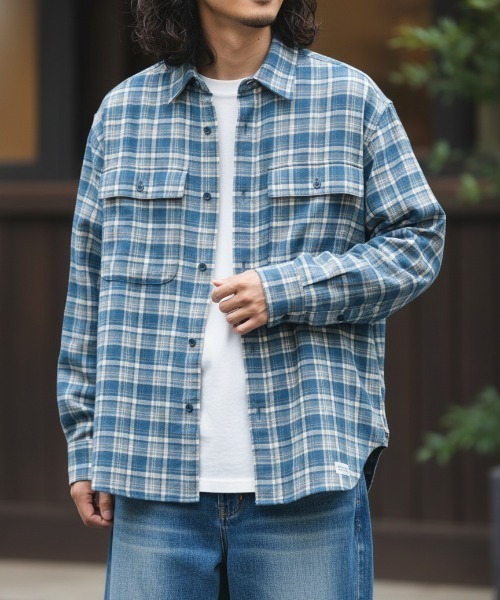 新品　BANKS JOURNAL チェック柄シャツジャケット 白　　　　　　XL BANKS（バンクス） シャツ LS SHIRT /BANKS JOURNAL(バンクス