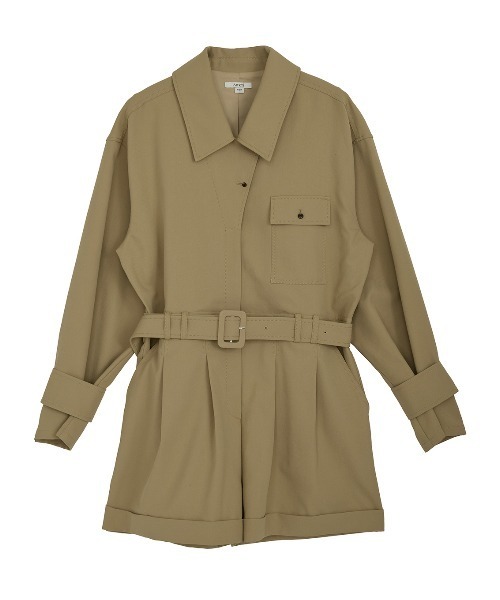 Ameri（アメリ） オールインワン TRENCH LIKE SHORT ROMPERS