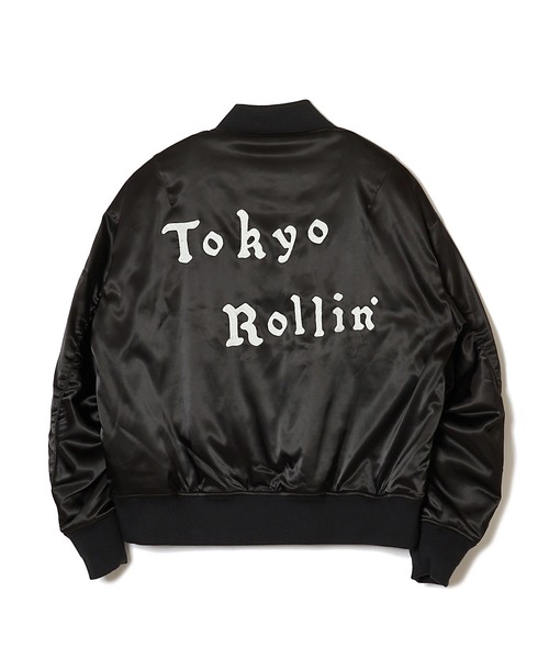 MSML ブルゾン アウター MA1 EMBROIDERY SATIN JACKET メンズ