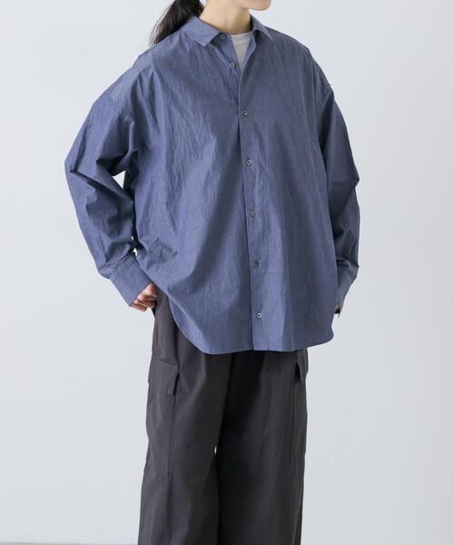 かぐれ ブラウス シャツ ハイツイストコットンレギュラーシャツ