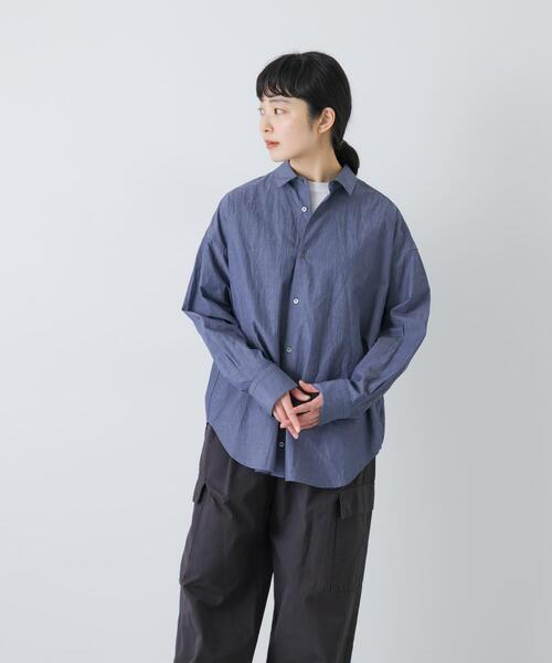【新品】 かぐれ ハイツイストコットンレギュラーシャツ　アーバンリサーチ かぐれ ブラウス シャツ ハイツイストコットンレギュラーシャツ