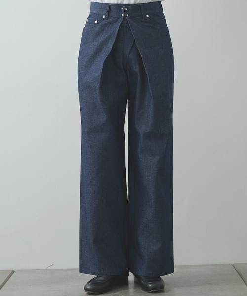 ジーンズ 「JOHN LAWRENCE SULLIVAN」RIGID DENIM WIDE PANTS メンズの画像