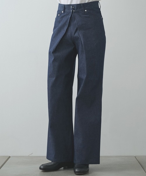 ジーンズ 「JOHN LAWRENCE SULLIVAN」RIGID DENIM WIDE PANTS メンズの画像