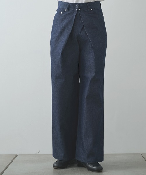 ジーンズ 「JOHN LAWRENCE SULLIVAN」RIGID DENIM WIDE PANTS メンズの画像