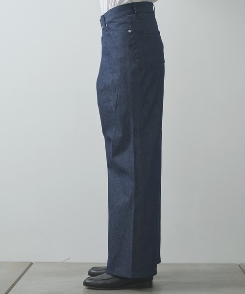 ジーンズ 「JOHN LAWRENCE SULLIVAN」RIGID DENIM WIDE PANTS メンズの画像