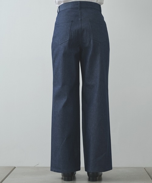 ジーンズ 「JOHN LAWRENCE SULLIVAN」RIGID DENIM WIDE PANTS メンズの画像