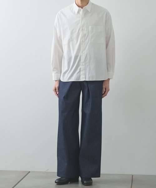 ジーンズ 「JOHN LAWRENCE SULLIVAN」RIGID DENIM WIDE PANTS メンズの画像