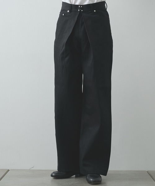 ジーンズ 「JOHN LAWRENCE SULLIVAN」RIGID DENIM WIDE PANTS メンズの画像