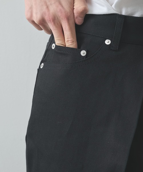 ジーンズ 「JOHN LAWRENCE SULLIVAN」RIGID DENIM WIDE PANTS メンズの画像