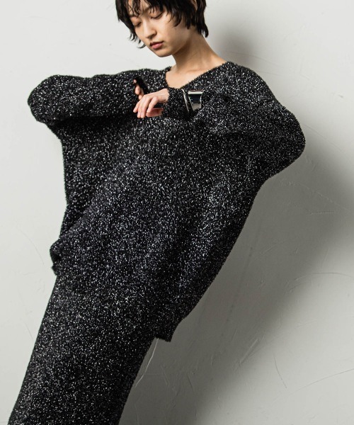 「MAYSON GREY」 長袖ニット M ブラック レディース_画像3