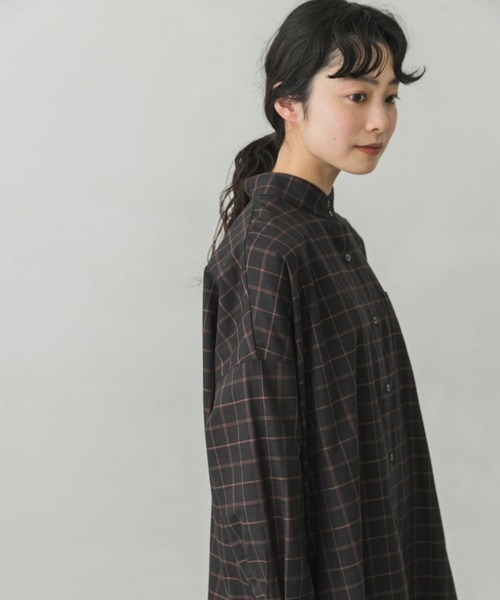 「かぐれ」 長袖ブラウス FREE グレー レディース