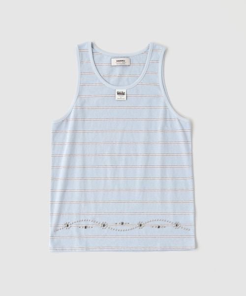 DAIRIKU（ダイリク） タンクトップ ”Waist Studs” Border Tank Tops