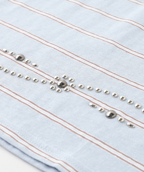 DAIRIKU（ダイリク） タンクトップ ”Waist Studs” Border Tank Tops