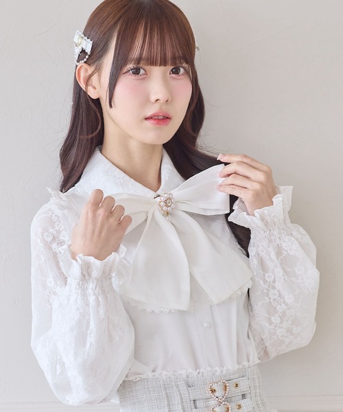 ROJITA（ロジータ） ブラウス シャツ ボウタイリボンブラウス