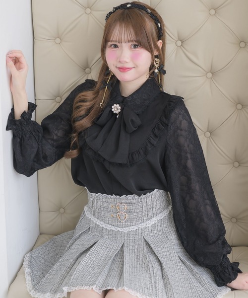 ロジータブラウス ROJITA（ロジータ） ブラウス シャツ ボウタイリボンブラウス
