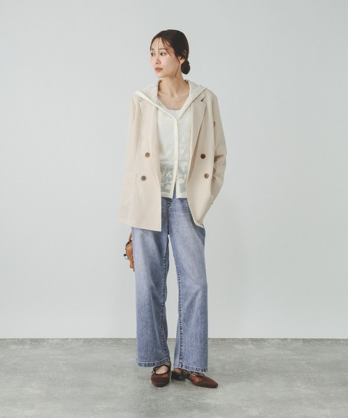 ジーンズ デニム デニムパンツ GOODデニムイージーパンツ/COOL/636569 レディースの画像