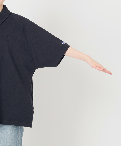 美品■ チャンピオン 別注JERSEY HALF ZIP TEE■フレームワーク FRAMeWORK（フレームワーク） tシャツ 「追加」CHAMPION/チャンピオン