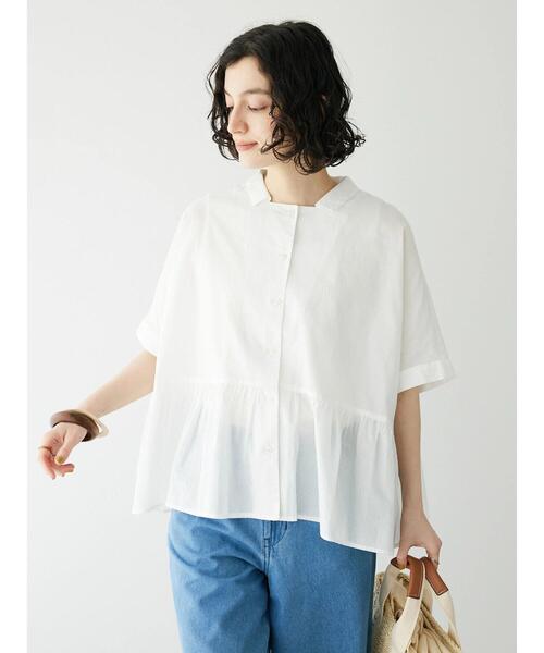 「CRAFT STANDARD BOUTIQUE」 半袖ブラウス FREE ブルー系その他6 レディース_画像2