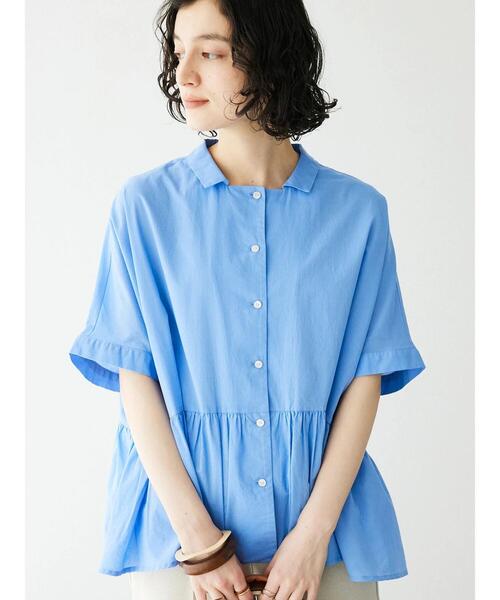 「CRAFT STANDARD BOUTIQUE」 半袖ブラウス FREE ブルー系その他6 レディース_画像3