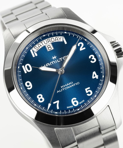 腕時計 HAMILTON 「ハミルトン」 腕時計 Khaki Field （カーキ フィールド） King キング 40MM ブルー×シルバーの画像
