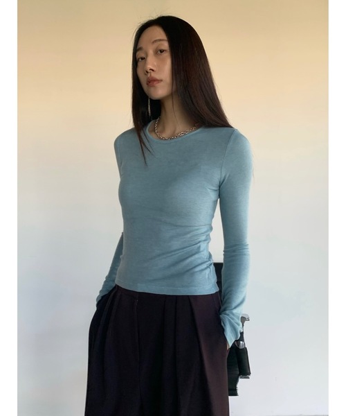 「Didot.showroom」 長袖カットソー FREE スカイブルー レディース_画像2