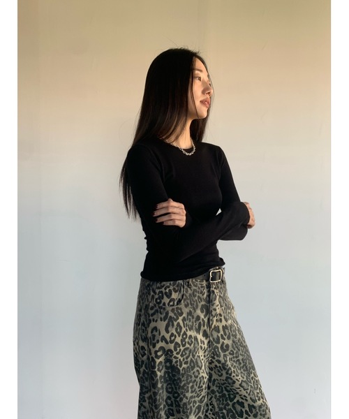 「Didot.showroom」 長袖カットソー FREE スカイブルー レディース_画像6