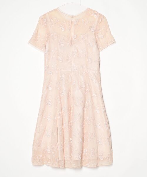 「nanette lepore」 レース半袖ワンピース 4 ピンク レディース_画像2