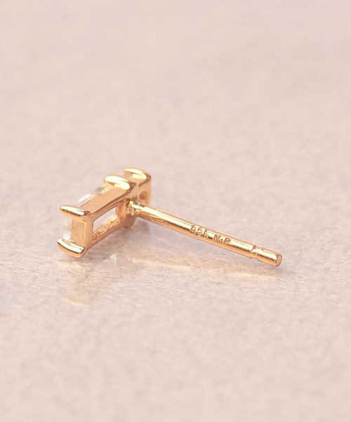 ピアス 「WEB限定」K18vermeil バケット ホワイトトパーズピアス レディースの画像