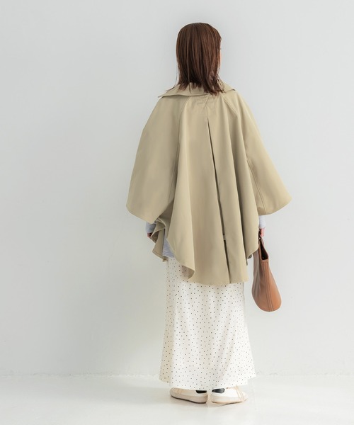 「coca(coca)」 トレンチコート M ベージュ レディース_画像5