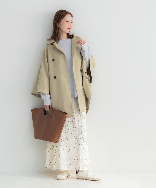 「coca(coca)」 トレンチコート M ベージュ レディース_画像6
